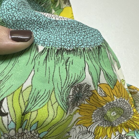 Liberty Of London For Target Yellow Floral Sunflower Tunic Top Womens Size L - Picture 10 of 10